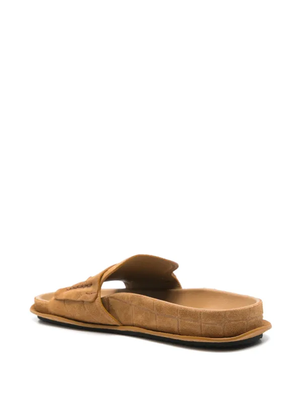 サンダル・ミュール Jacquemus Sandals Slides Les Sandales Mocassin Jacquemus Les Sandales Mocassin Flat Sandals | Brown | FARFETCH