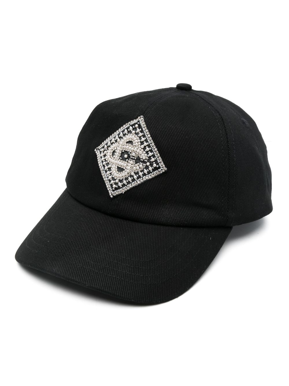 Casablanca embellished baseball cap - Black