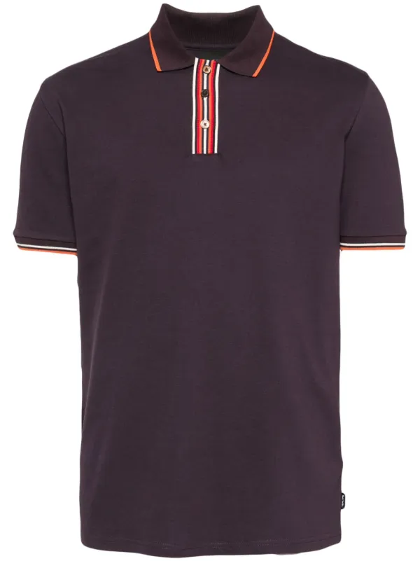 PS Paul Smith ストライプ ポロシャツ | パープル | FARFETCH JP
