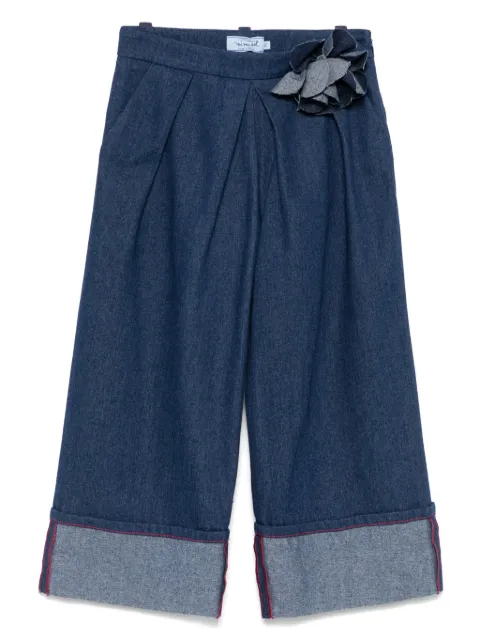Mi Mi Sol jeans con aplique floral