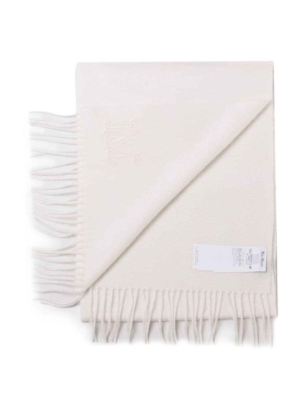 Shop Max Mara Stole Scarf In White