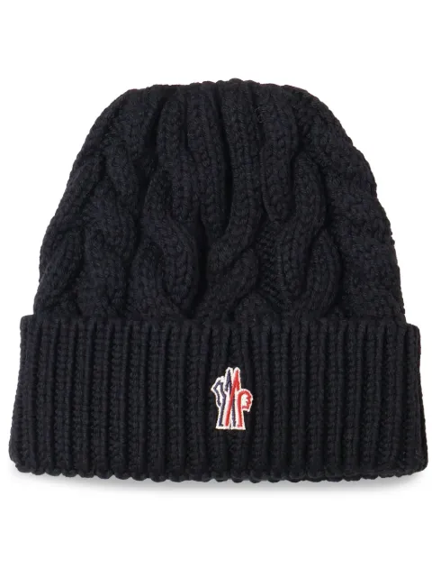 Moncler Grenoble gorro con parche del logo