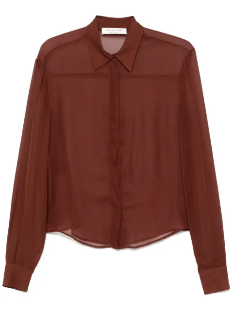 Philosophy Di Lorenzo Serafini sheer shirt