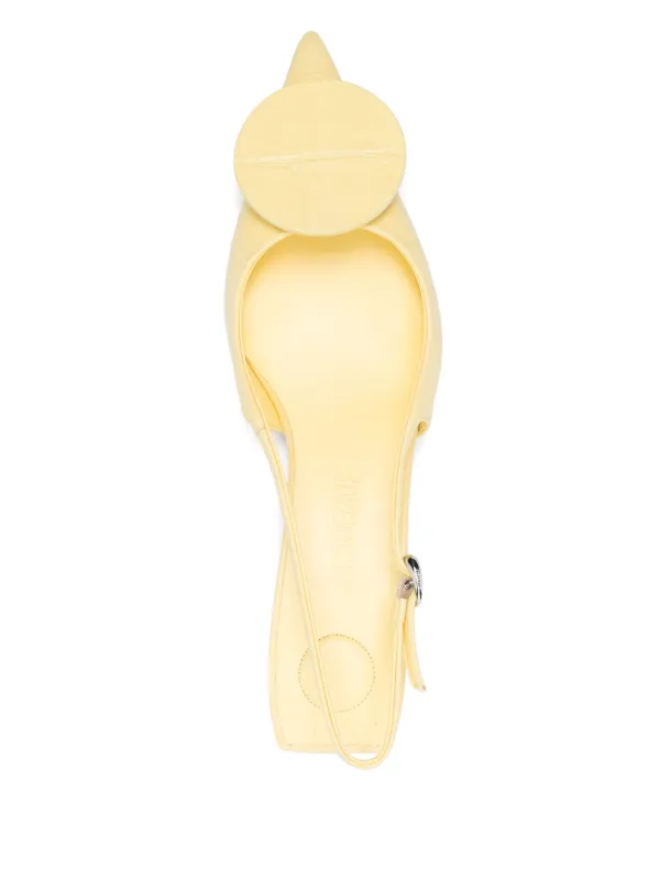 【JACQUEMUS】Les Slingbacks Duelo パンプス イエロー Jacquemus Les Slingbacks Duelo Pumps | Yellow | FARFETCH
