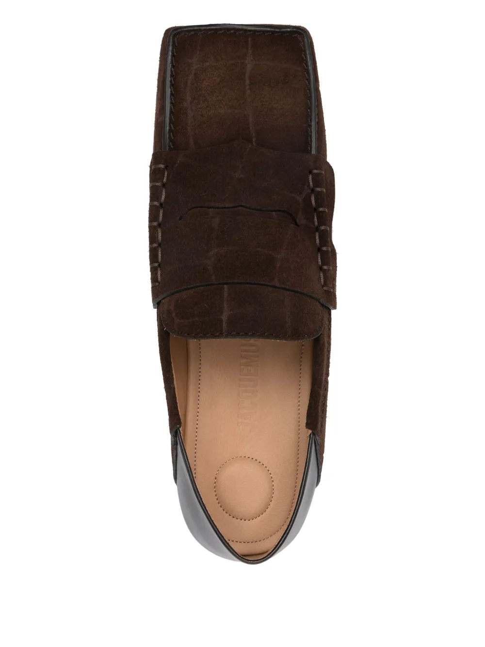 Jacquemus Les Mocassins Carre mocassins Bruin