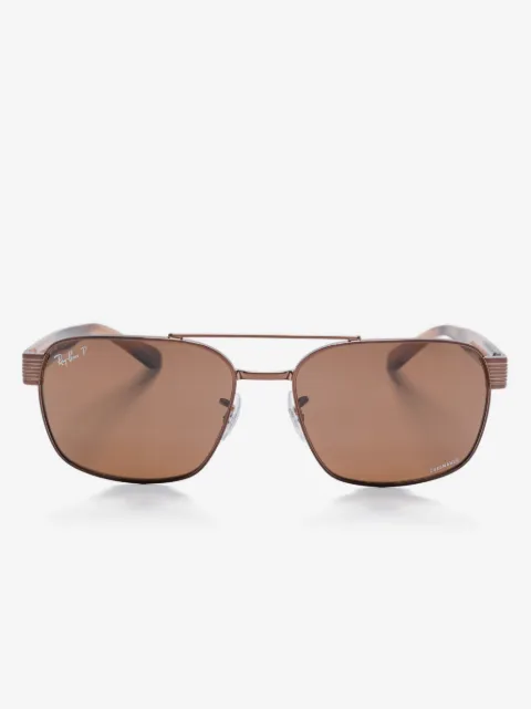 Ray-Ban Chromance rectangle-frame sunglasses
