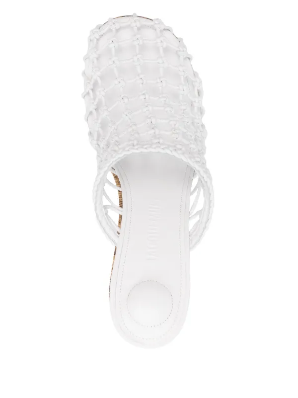 Jacquemus Les Doubles Tresses 100mm ミュール | ホワイト