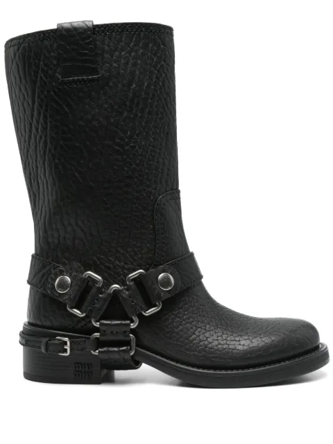 Miu Miu leather ankle boots