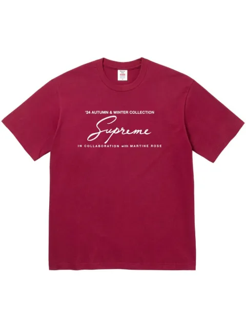 Supreme playera de Signature Twisted x Martine Rose