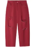 MONOCHROME distressed-effect jeans - Red