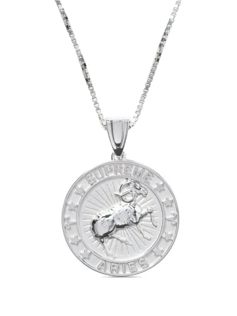 Supreme collar Zodiac Aries en plata de ley de SUPREME x Jacob&Co