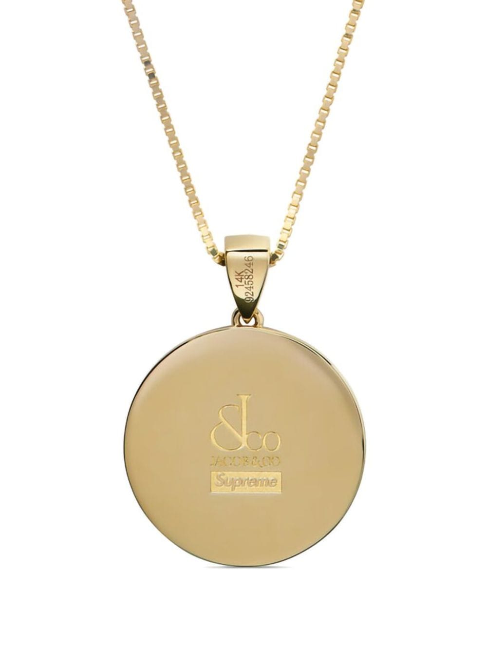 Supreme x Jacob&Co Zodiac Aries 14kt Gold Pendant Necklace | Gold ...