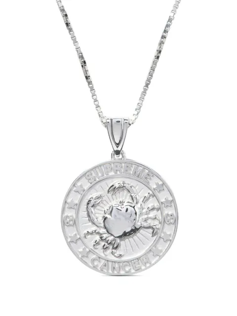 Supreme collar Zodiac Cancer en plata de ley de SUPREME x Jacob&Co