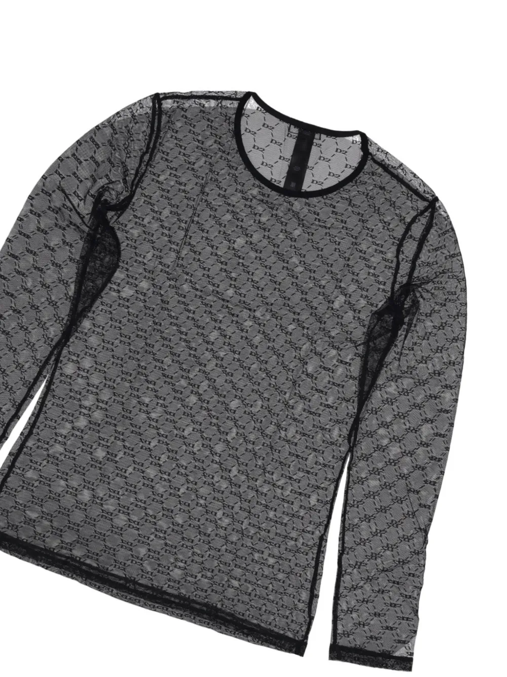 DSQUARED2 Top met monogramprint Zwart