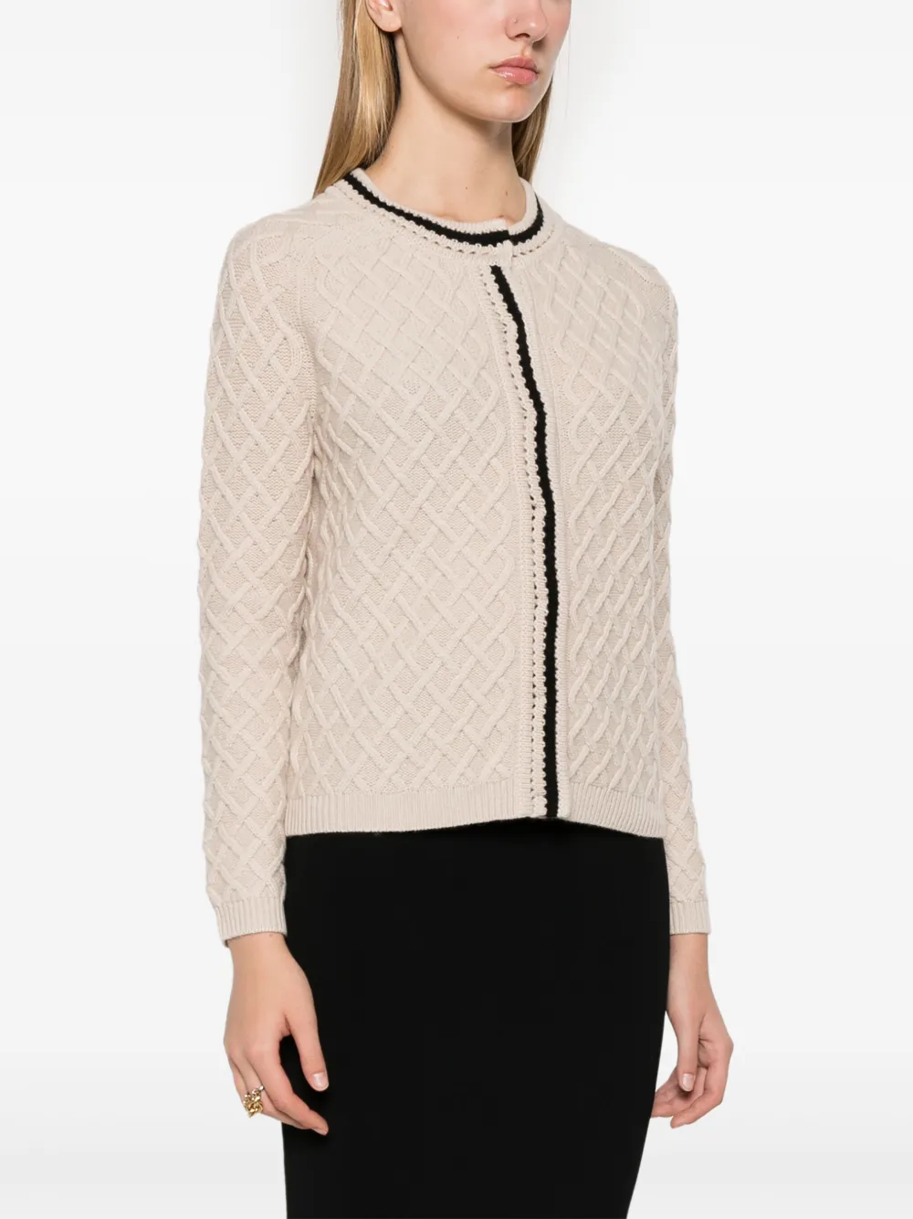 Shop 's Max Mara Baviera Cardigan In Neutrals