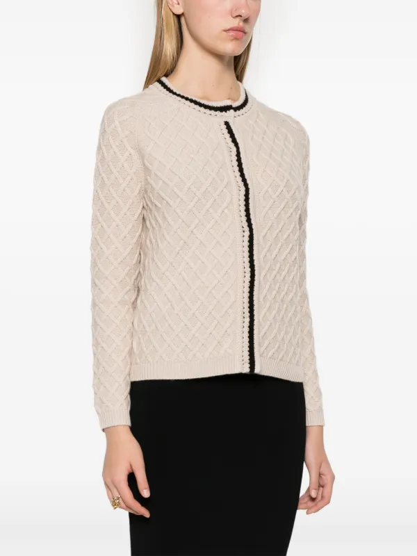 MAXMARA ハヒエラシャンフスツ BAVIERA2521246011 004 S Max Mara Baviera Cardigan | Neutrals | FARFETCH