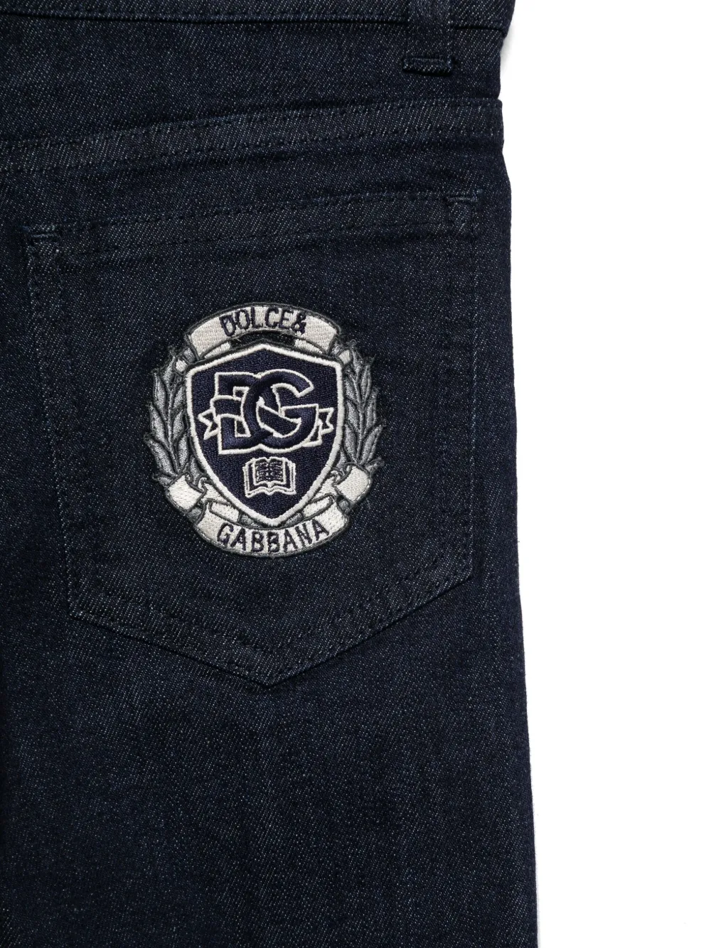 Dolce & Gabbana Kids Jeans met 5 zakken Blauw