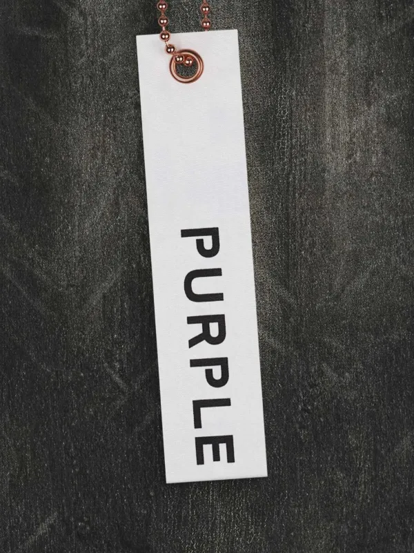 Purple Brand ウォッシュドデニム スリムジーンズ | ブラック