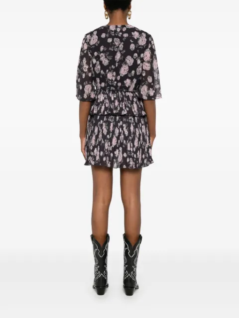 GANNI floral-print mini dress F9554 - 3