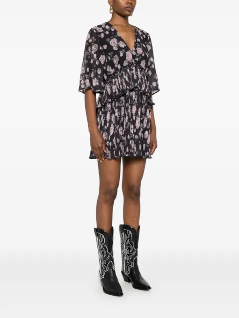 GANNI floral-print mini dress F9554 - 2
