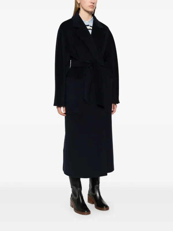 【送料 関税込】MAX MARA Locri wrap coat wool and cashmere Locri wool and cashmere wrap coat in beige - Max Mara
