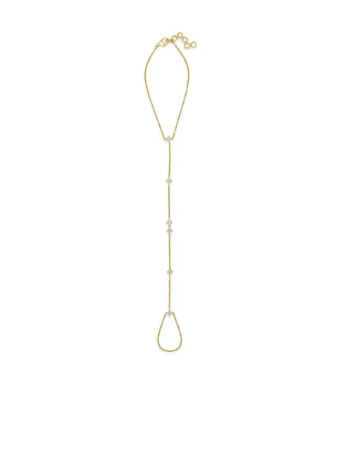 Jewels Aficionado 18kt yellow gold Clover diamond bracelet
