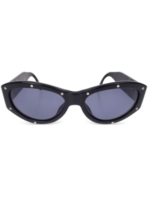 HOT SALE CHANEL 1990-2000s stud-detail sunglasses Women