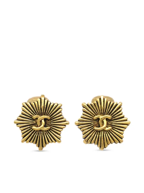 Boucles d'oreilles à clip CC (années 1990-2000) - CHANEL Pre-Owned - Modalova