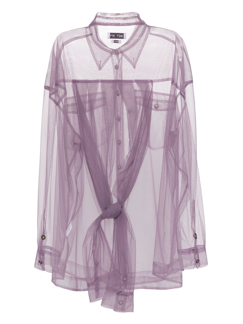 ACT Nº1 sheer shirt - Purple