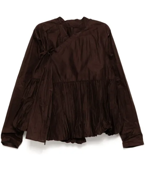 Egg olive short blouse