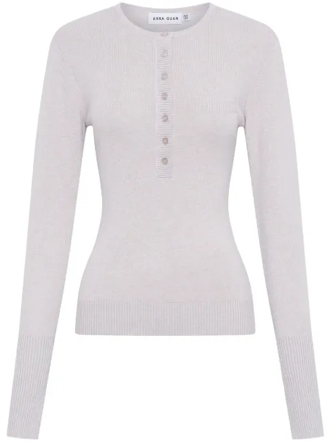 Anna Quan button-down collar t-shirt 