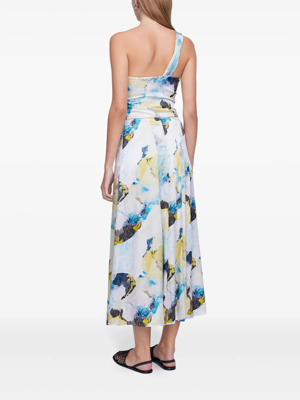 Anna Quan Rosa midi-jurk Wit