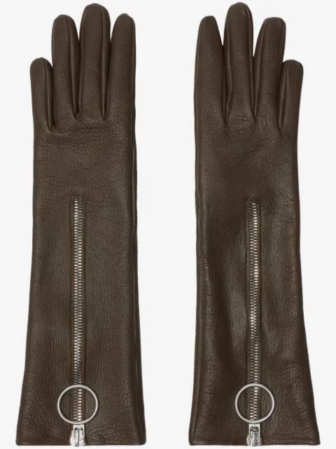 Burberry zip-up gloves