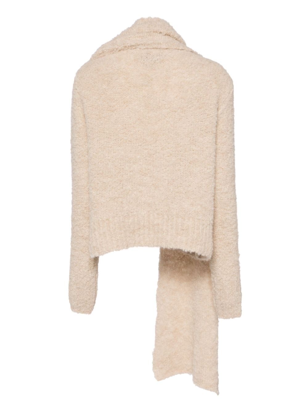 Giuseppe Di Morabito scarf-detailing jumper - Beige