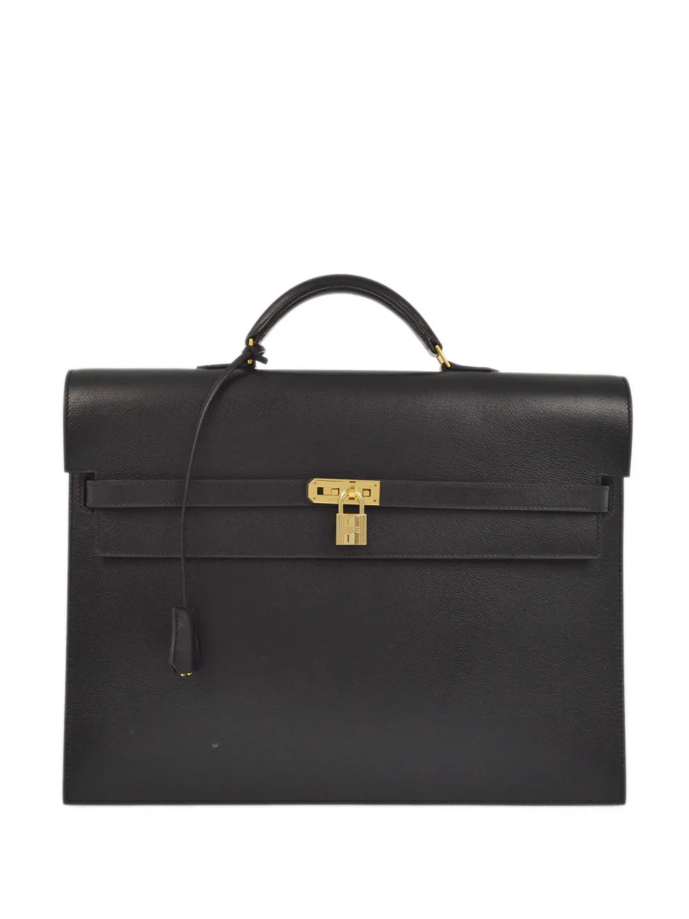 Hermes Pre Owned 2003 Kelly Depeche 38 Briefcase Black FARFETCH UK