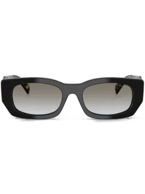 Prada Eyewear トータスシェル サングラス | ブラック | FARFETCH JP