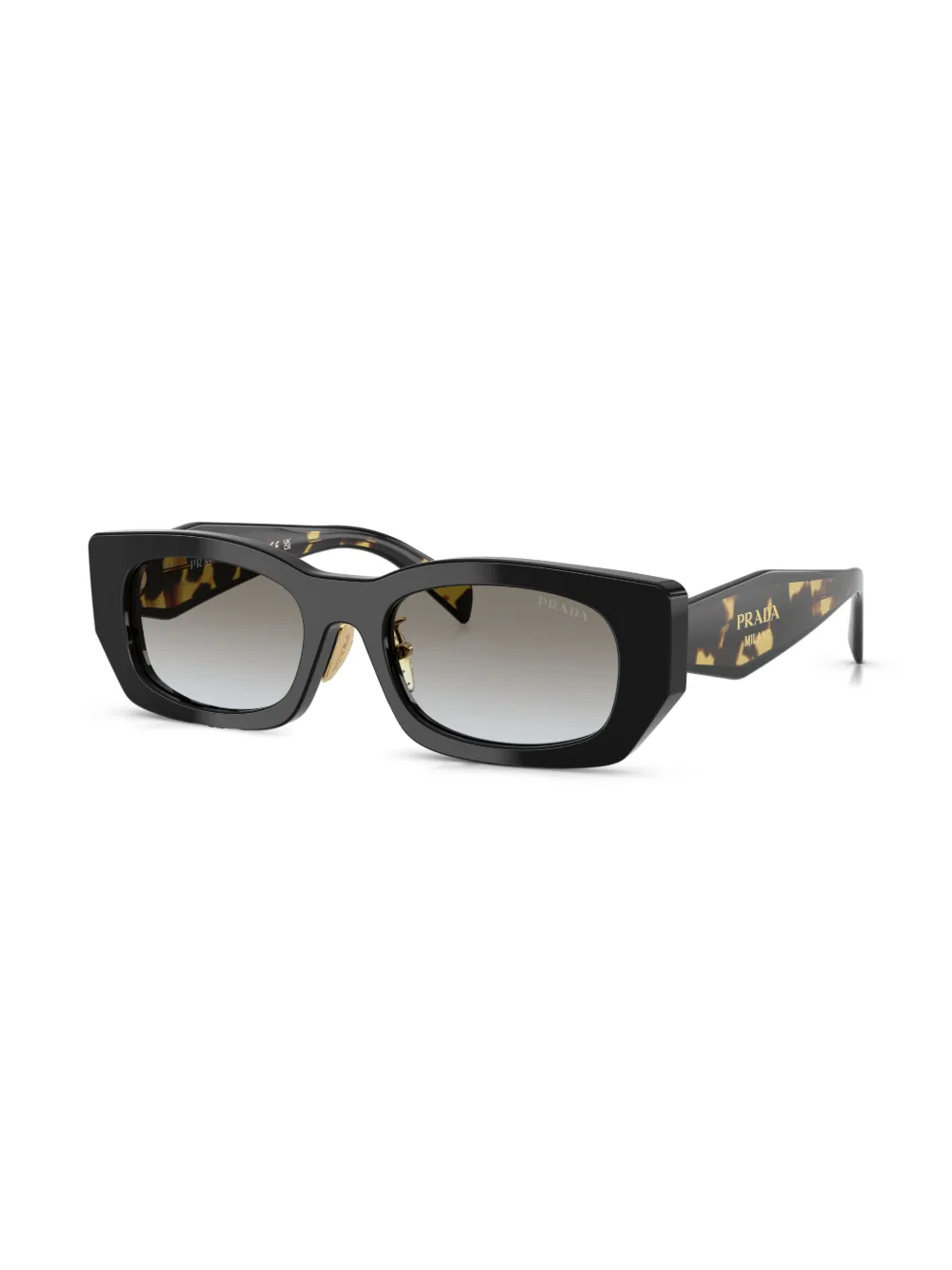 Prada Eyewear Zonnebril met geometrisch montuur - Zwart