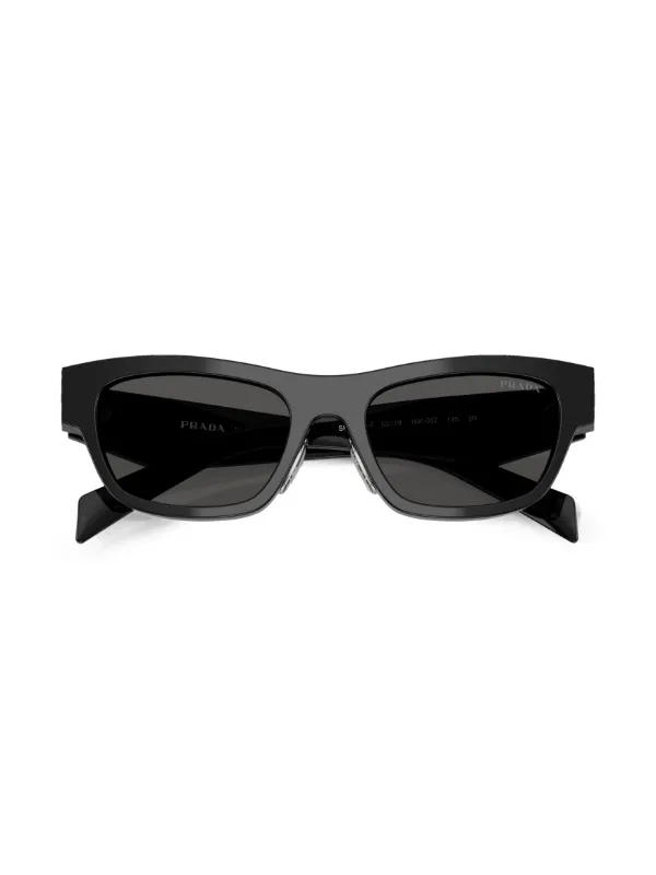 Prada Eyewear ジオメトリックフレーム サングラス | ブラック