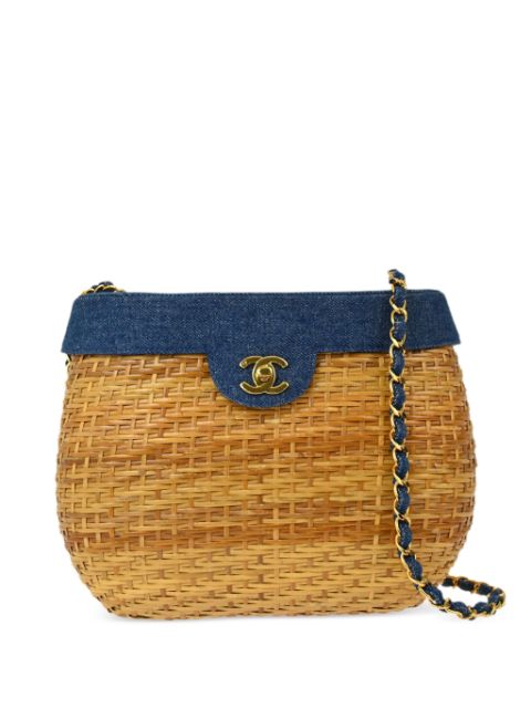 CHANEL 1998 interwoven basket shoulder bag Women