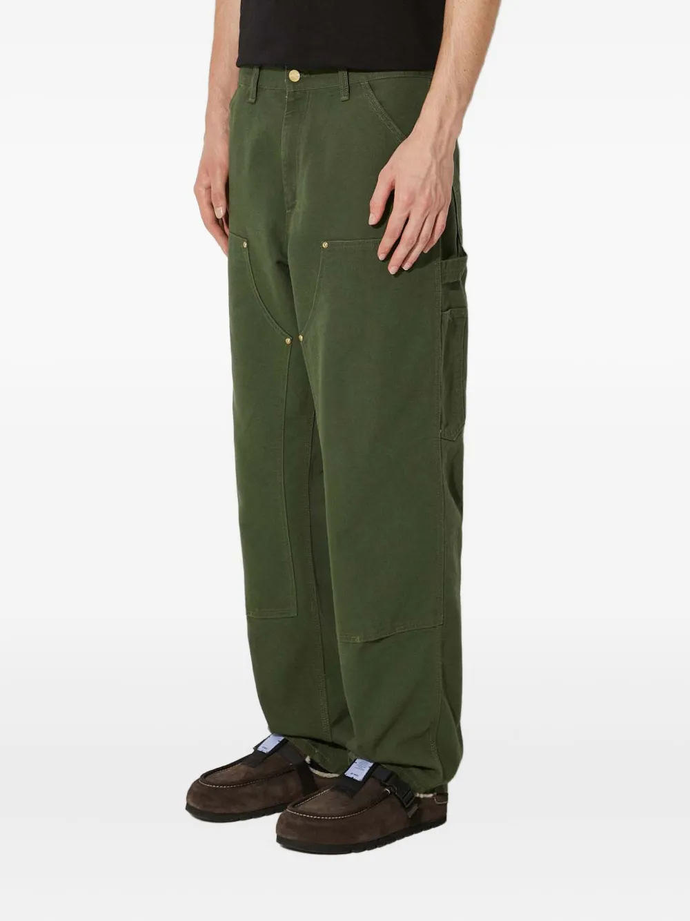 Carhartt Double Knee Trousers In Green