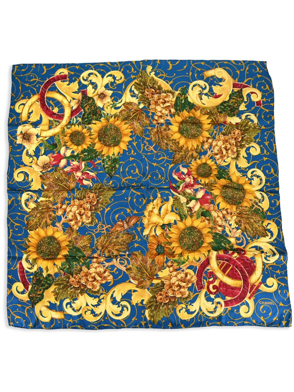 Cheap CHANEL 1990-2000s Sunflower scarf Women