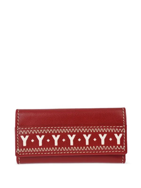 小物 SAINT LAURENT key case CASSANDRE SLIM KEY CASE IN GRAIN DE POUDRE LEATHER | Saint