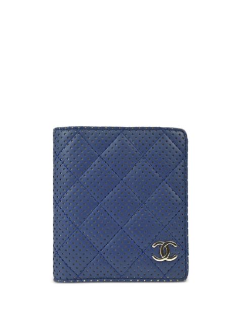 CHANEL 2007 perforated bi-fold wallet Women