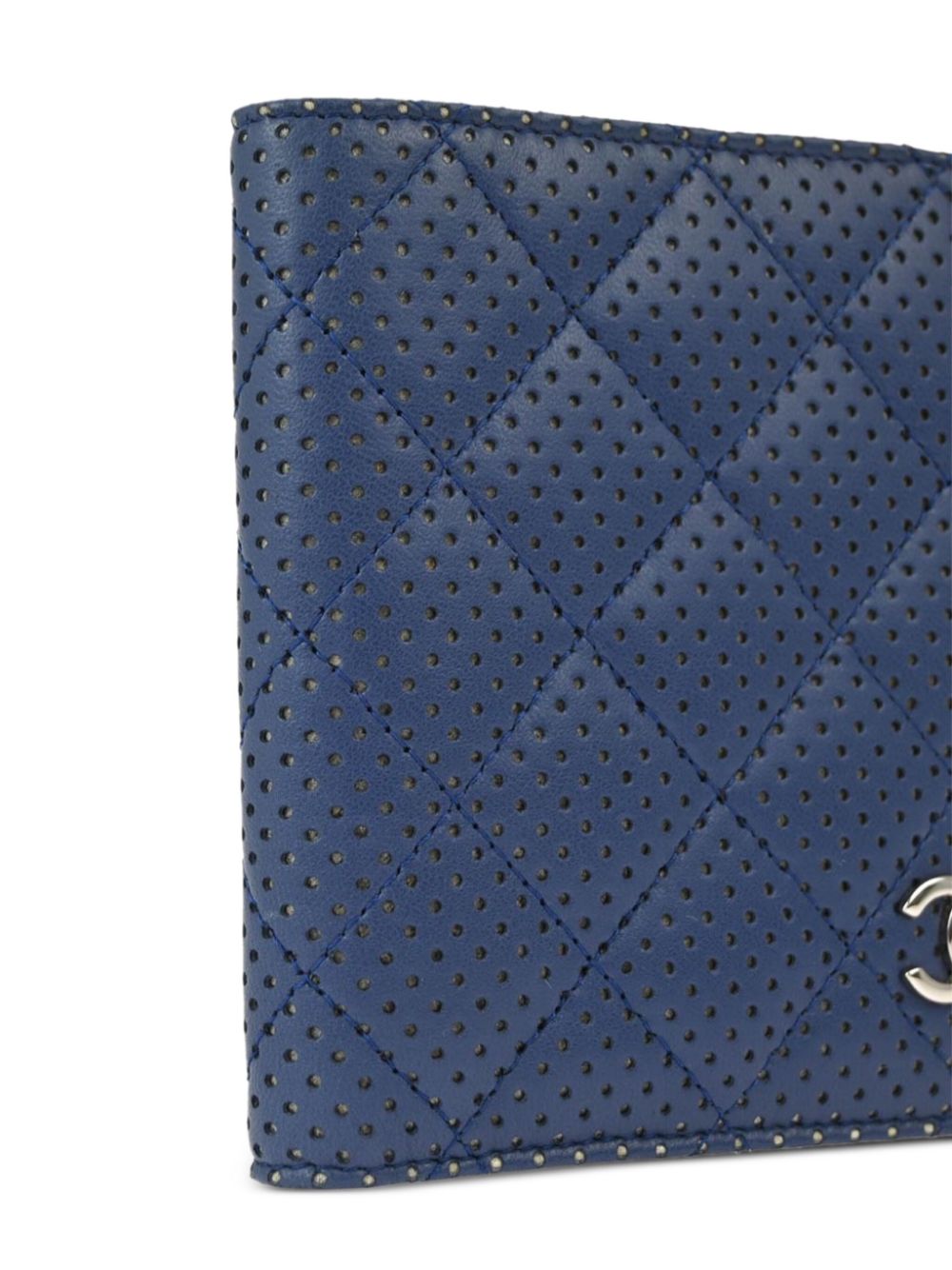 CHANEL 2007 perforated bi-fold wallet Women