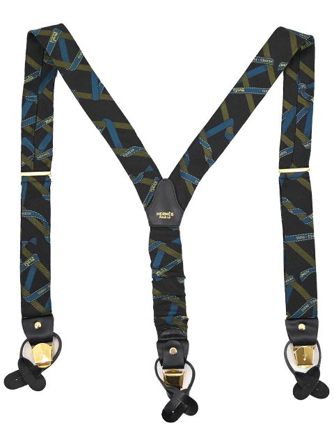 Hermes 1990-2000s graphic-print suspenders Women