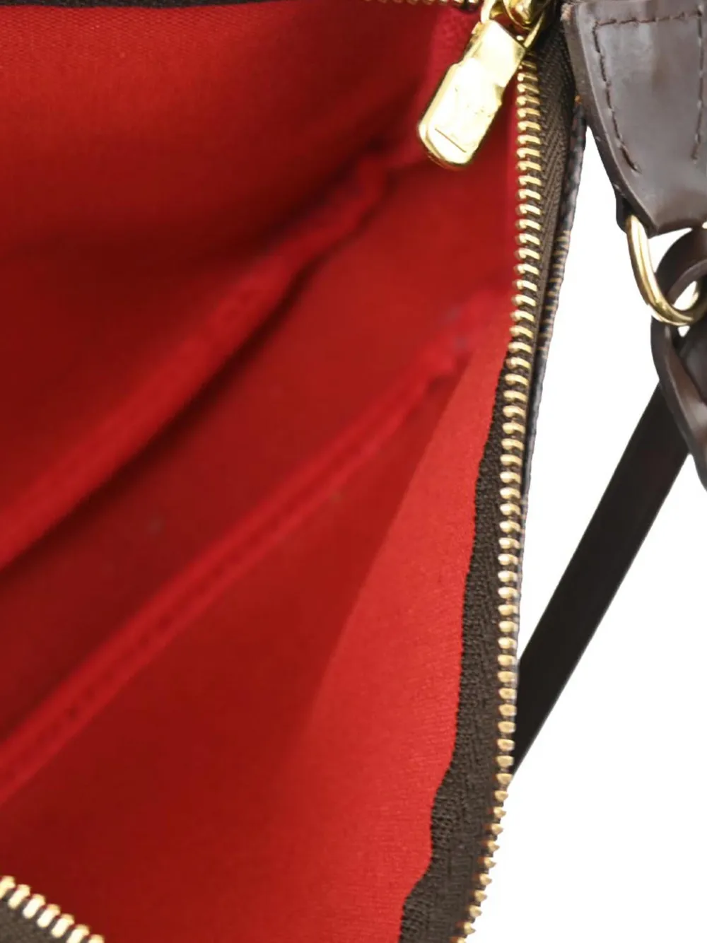 Pre-owned Louis Vuitton 2007 Pochette Accessoires Shoulder Bag In Brown