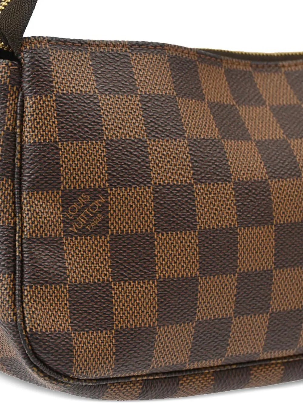 Pre-owned Louis Vuitton 2007 Pochette Accessoires Shoulder Bag In Brown