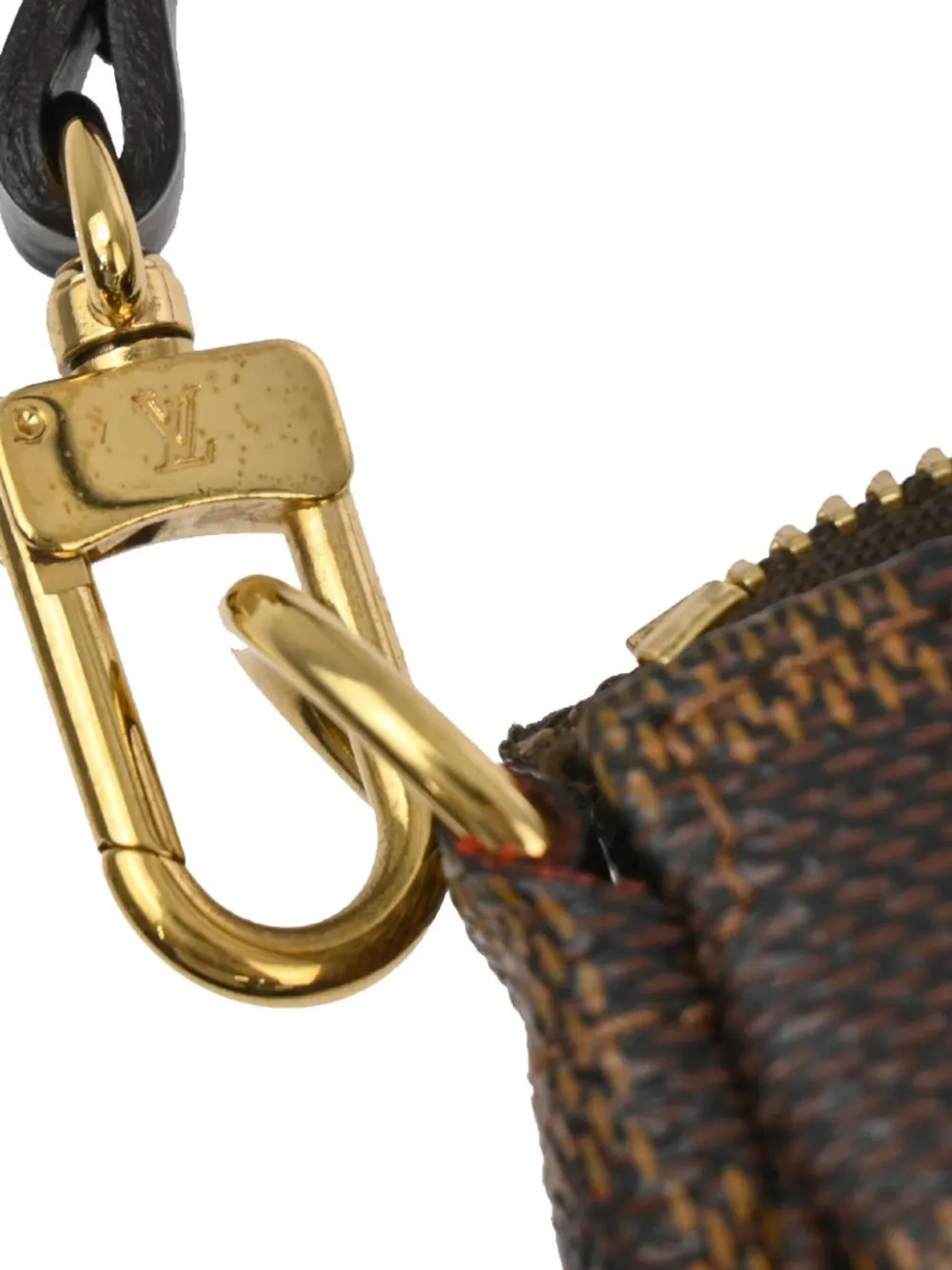 Pre-owned Louis Vuitton 2007 Pochette Accessoires Shoulder Bag In Brown