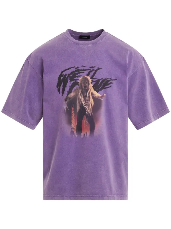 We11done コットン Tシャツ | パープル | FARFETCH JP