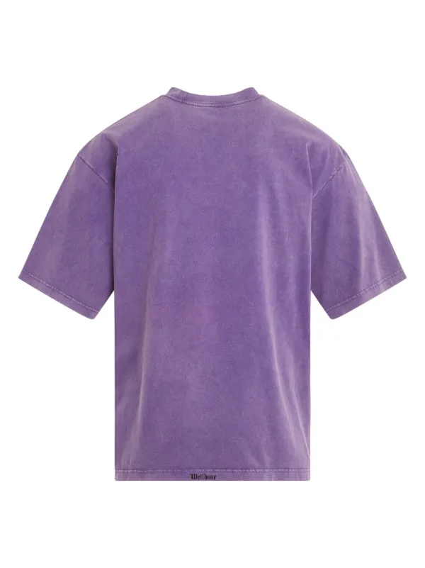 We11done コットン Tシャツ | パープル | FARFETCH JP
